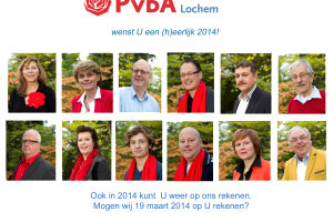PvdA Lochem wenst u een (h)eerlijk 2014